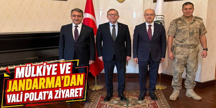 Kars Valisi Ziya Polat, Mülkiye ve Güvenlik Teşkilatı Yetkililerini Kabul Etti