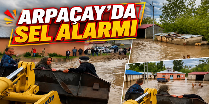 Arpaçay’da Selde Mahsur Kalan Vatandaşlar Kurtarıldı