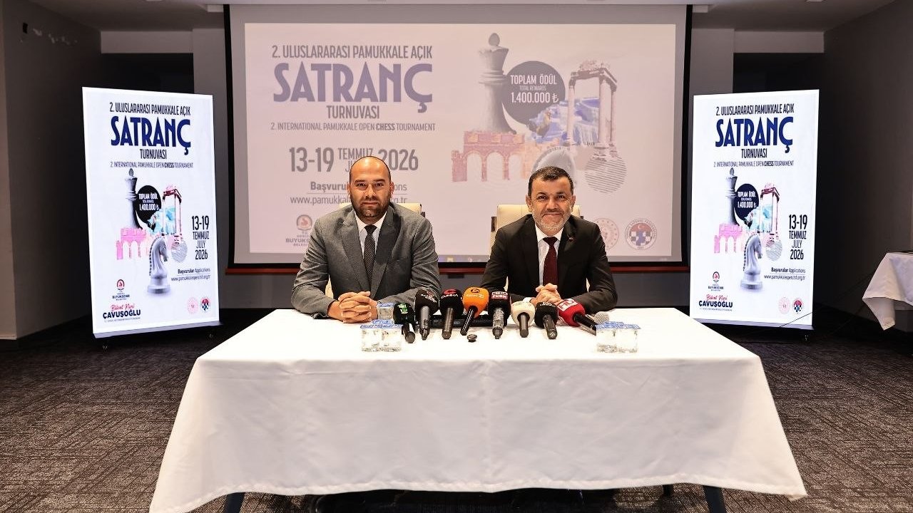 Denizli’de uluslararası satranç turnuvasında geri sayım başladı