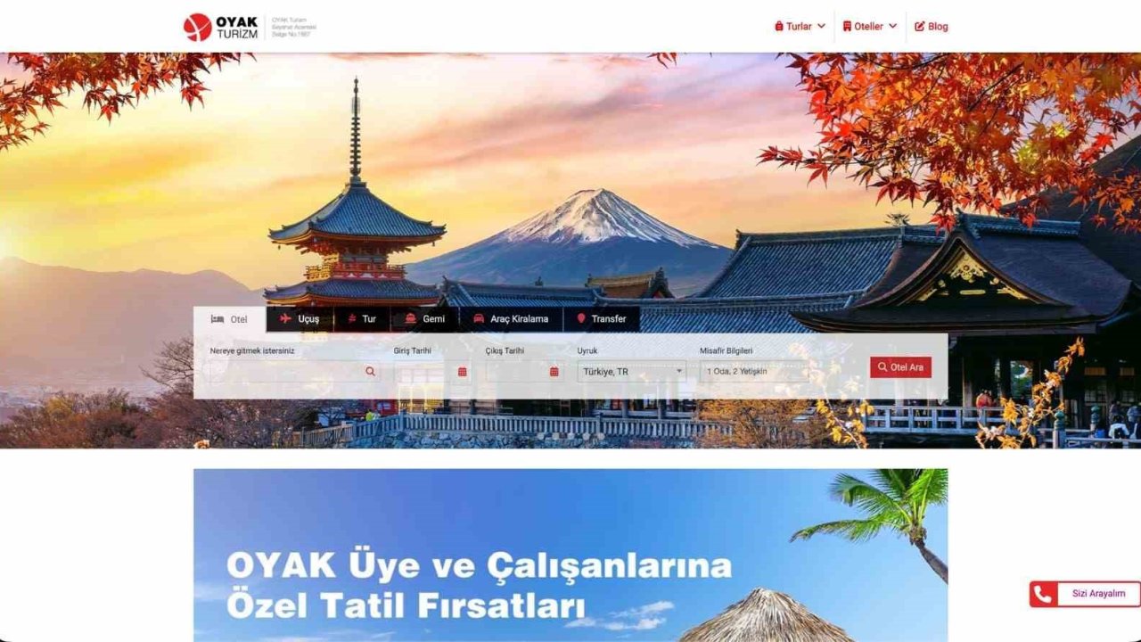 OYAK Pazarlama turizm hizmetlerini dijital platforma taşıdı