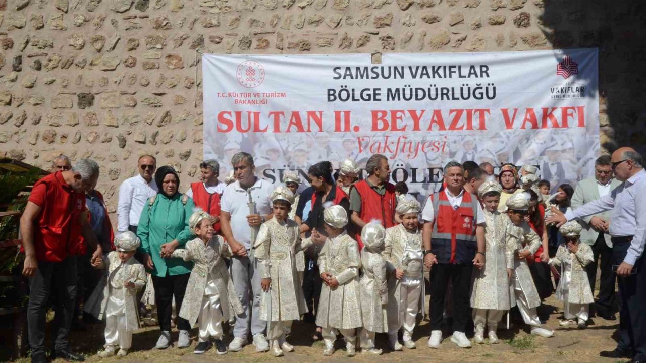 Sinop’ta 25 çocuk için sünnet şöleni