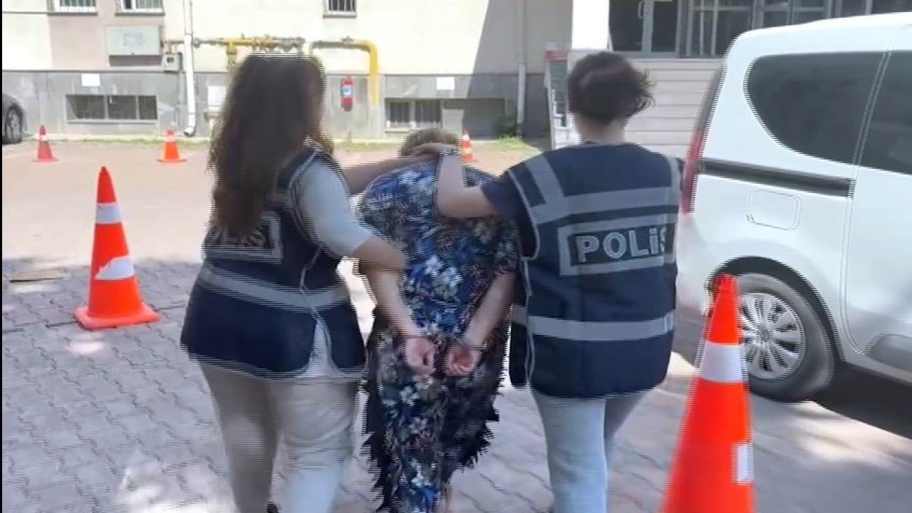 80 yıl kesinleşmiş cezası bulunan kadın polisten kaçamadı