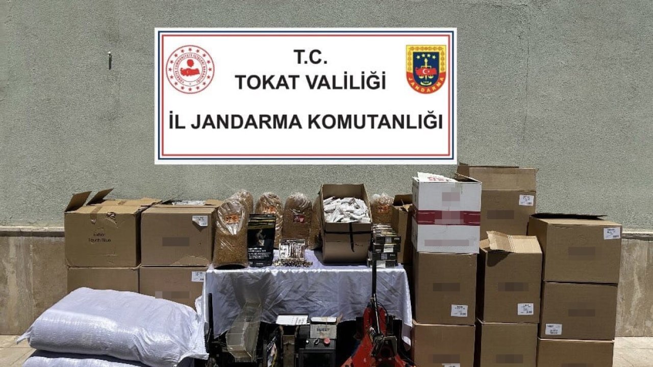 Tokat’ta kaçak tütün operasyonu: 4 gözaltı