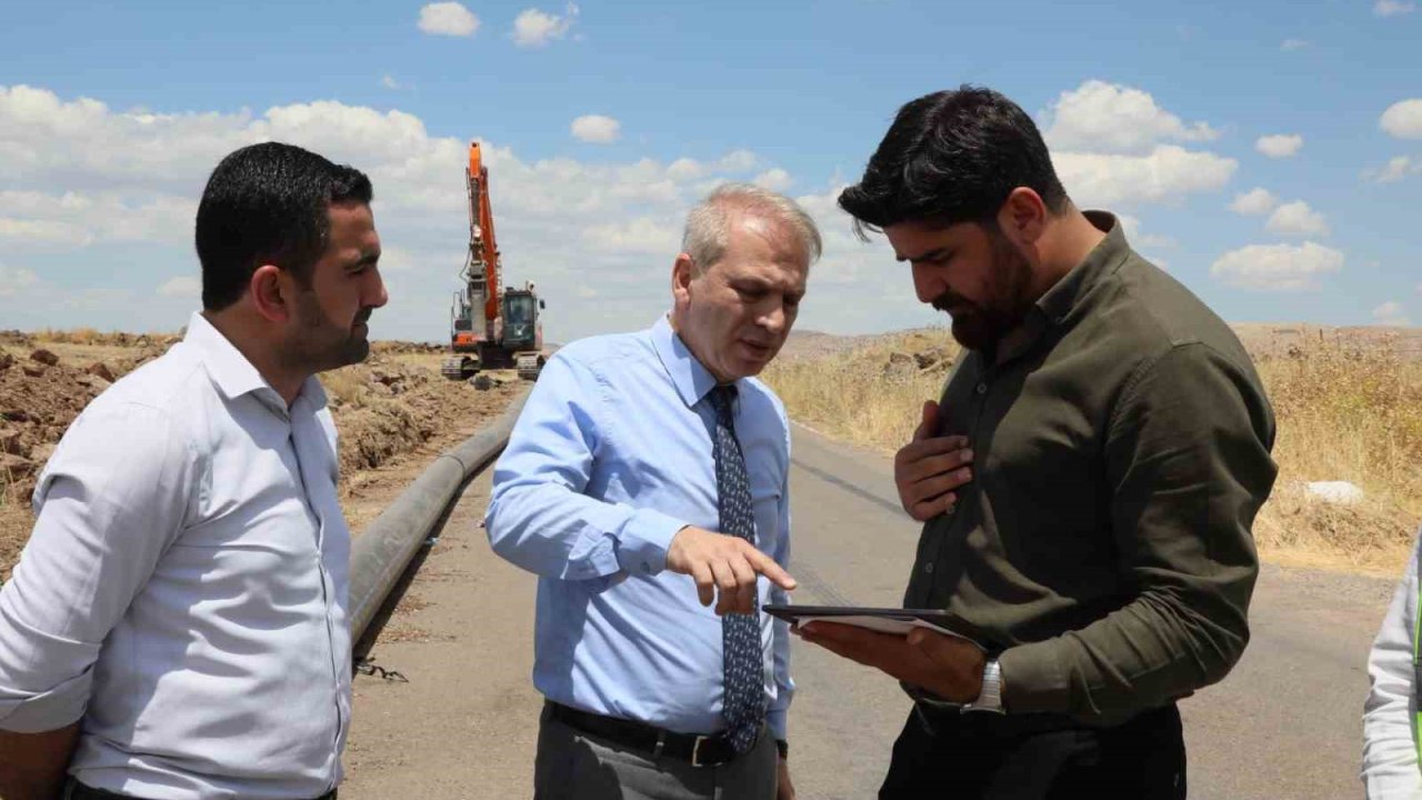 Mardin’in en büyük grup içme suyu hattında yenileme çalışmaları sürüyor