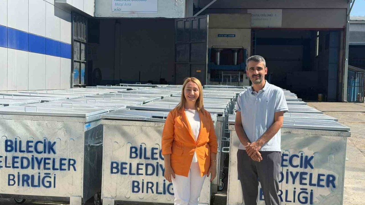 Bilecik’e son 1,5 yıldır bin 52 adet çöp konteyneri alındı