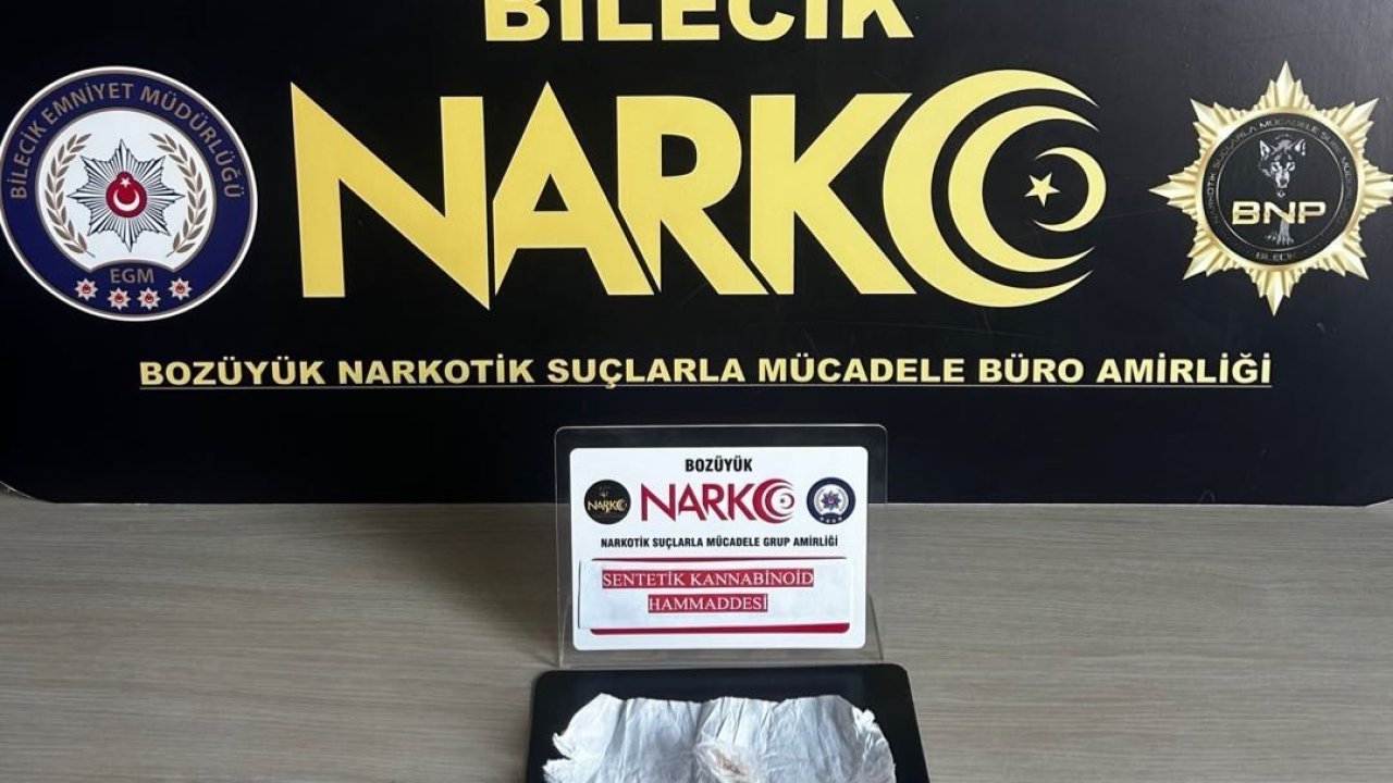 Bilecik’te uyuşturucu operasyonu: 1 şüpheli yakalandı