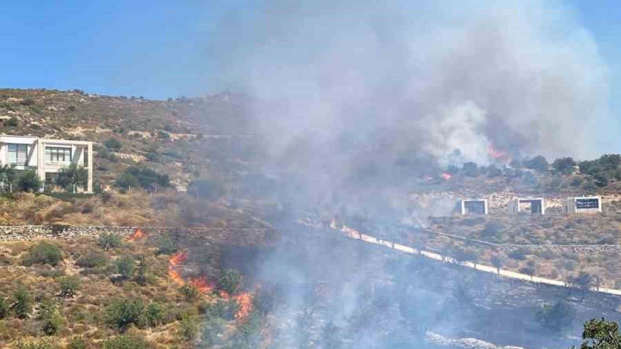 Bodrum’da makilik yangını