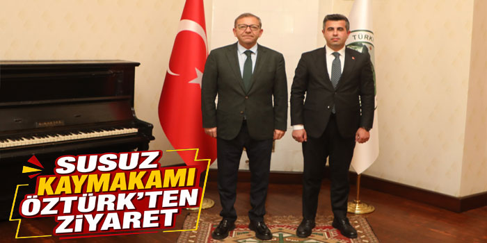 Susuz Kaymakamı Furkan Öztürk’ten Vali Ziya Polat’a Ziyaret