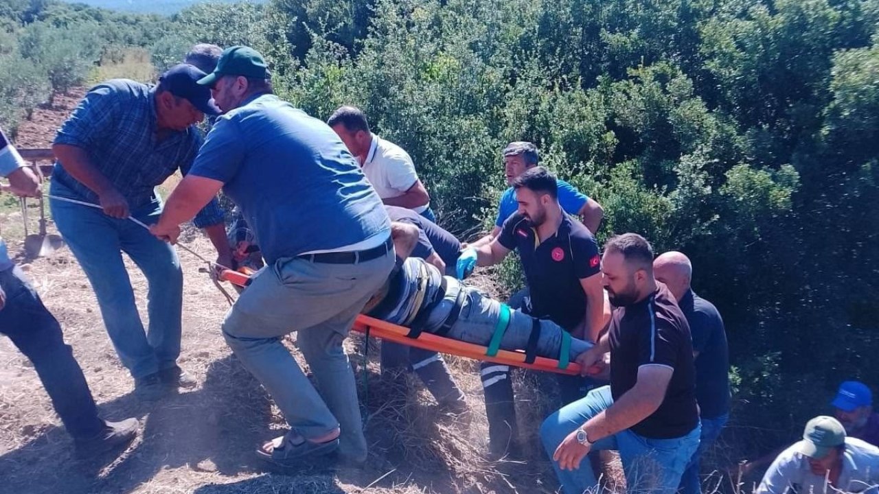 Dereye devrilen traktörün sürücüsü hayatını kaybetti