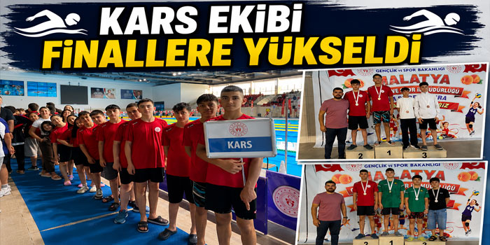 Kars Yüzme Takımı Türkiye Finalleri'ne Yükseldi