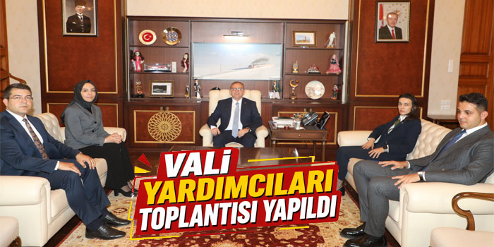 Kars Valisi Ziya Polat Başkanlığında Vali Yardımcıları Toplantısı Yapıldı