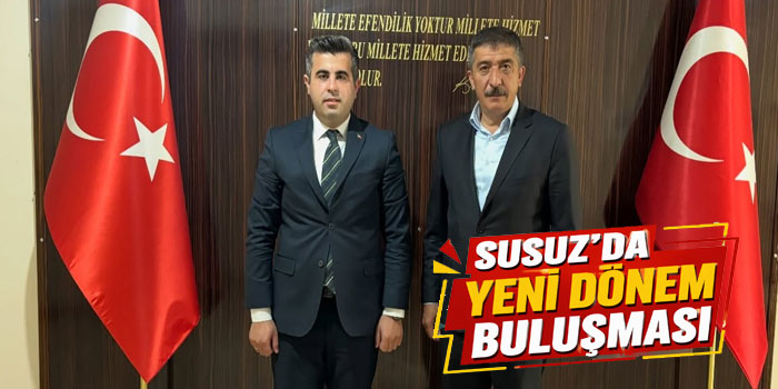 Başkan Yantemur’dan Susuz Kaymakamı Öztürk’e Hayırlı Olsun Dileği