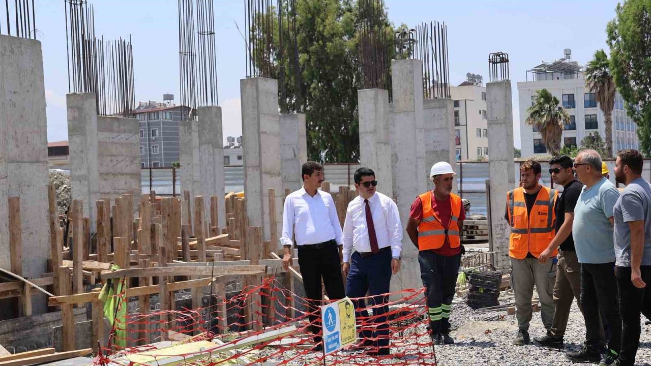 Arsuz’da anaokulu inşaatlarında çalışmalar sürüyor