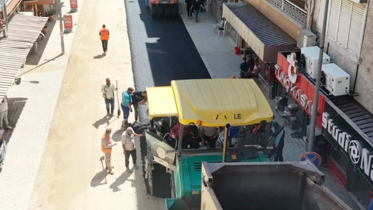 Yenipazar’da sıcak asfalt çalışmaları hız kesmiyor