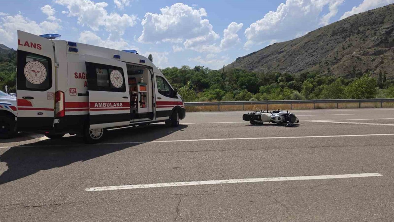 İspir’de motosiklet kazası: 1 Yaralı