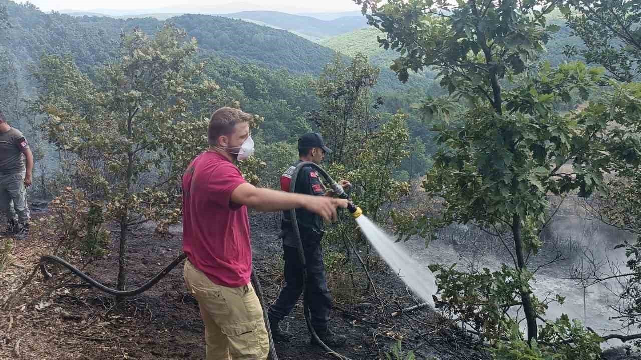 Bilecik’te 20 dönümlük alanda korkutan yangın