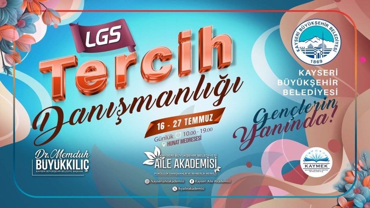 Büyükşehir Aile Akademisi’nden ücretsiz LGS tercih danışmanlığı hizmeti