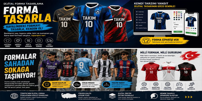 Dijital Forma Tasarlama ile Yeni Nesil Spor ve Sokak Modasını Keşfedin