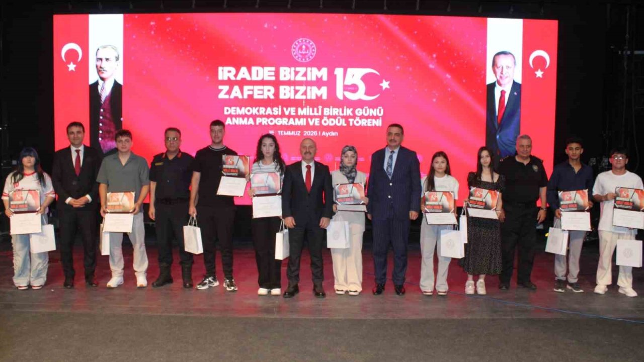 Aydın’da 15 Temmuz temalı yarışmaların Türkiye ödül töreni gerçekleştirildi