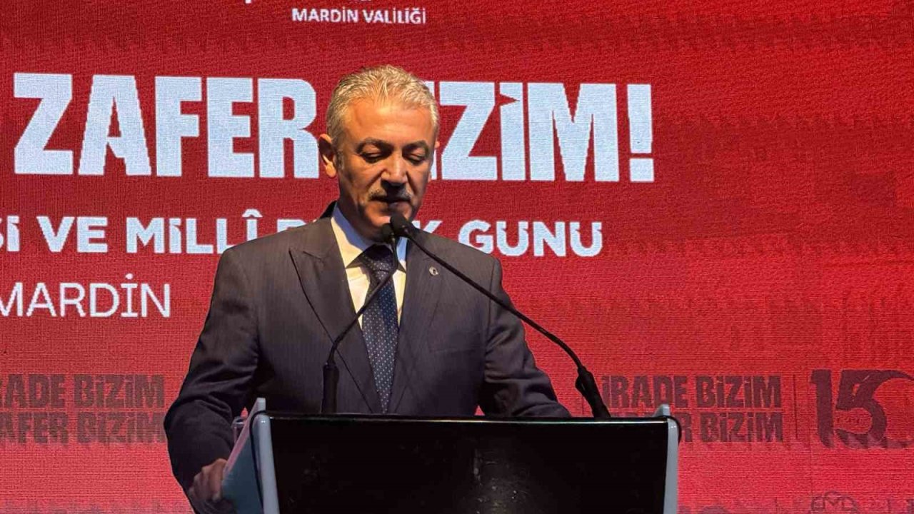 Mardin’de 15 Temmuz Demokrasi ve Milli Birlik Günü anma programı düzenlendi