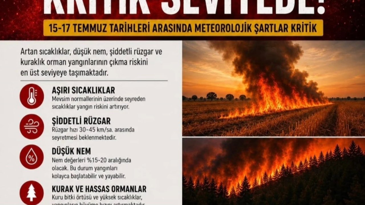 Aydın Valiliği’nden orman yangını uyarısı