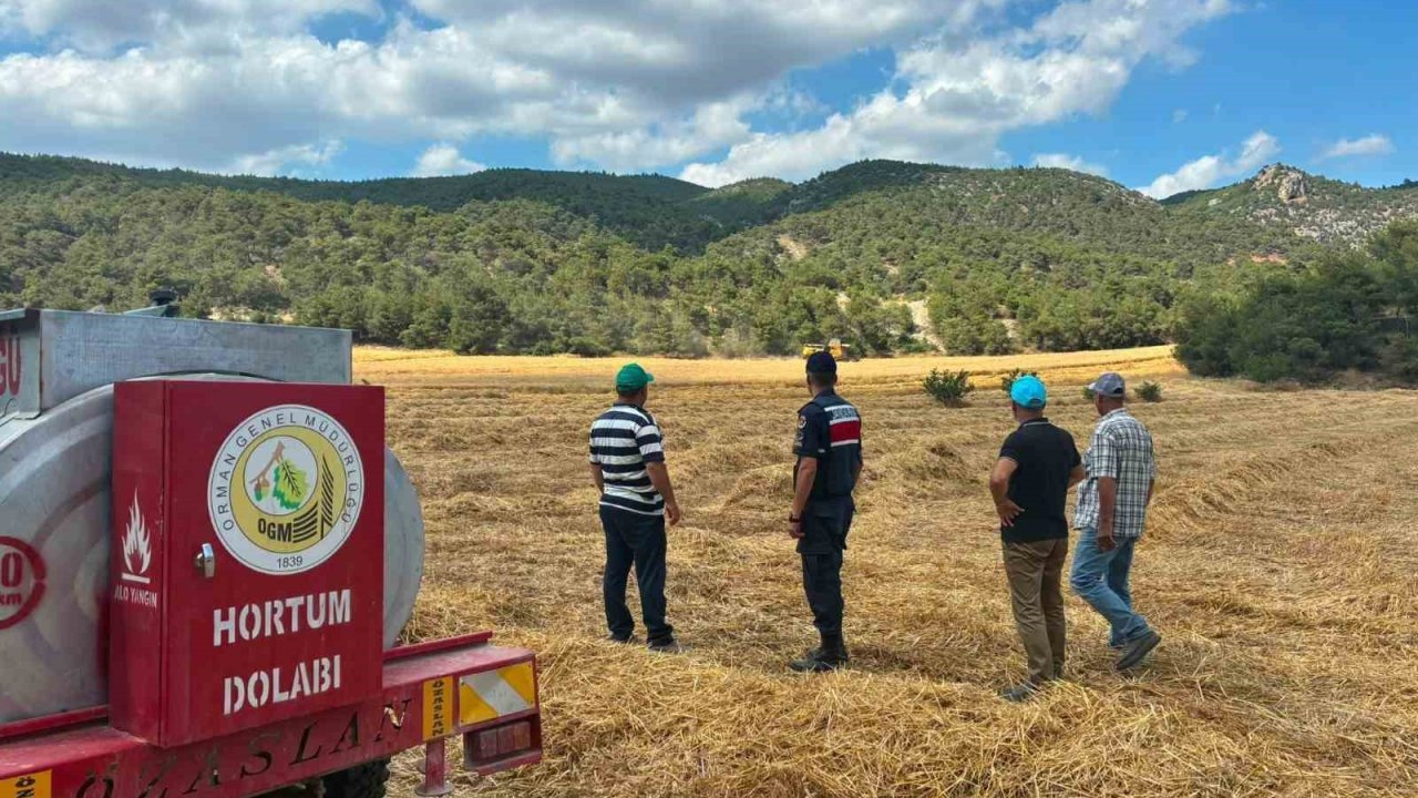 Biçerdöver operatörlerine yangın uyarısı