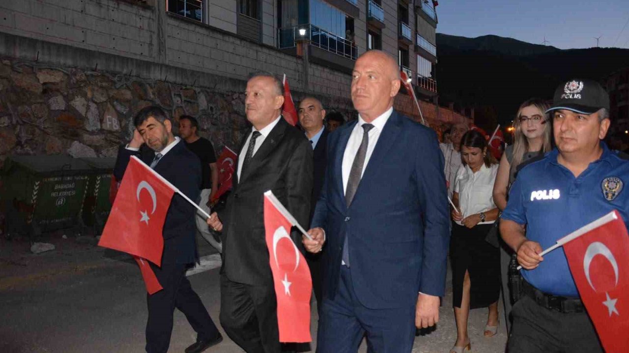 Babadağ 15 Temmuz gecesinde tek yürek oldu
