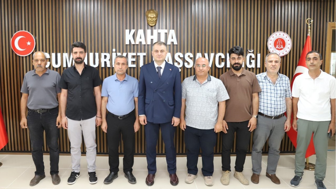 Kahta Gazeteciler ve Yazarlar Cemiyeti’nden Cumhuriyet Başsavcısı Atalay’a hayırlı olsun ziyareti