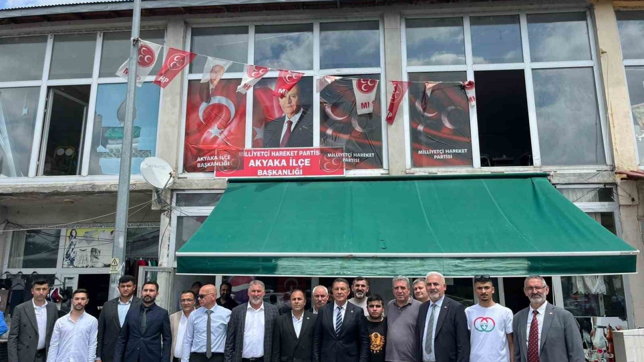 MHP Akyaka’da güven tazeledi: Erhan Aktaş yeniden ilçe başkanı seçildi