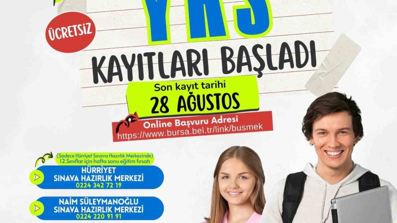 Büyükşehir YKS kursları için kayıtlar başladı