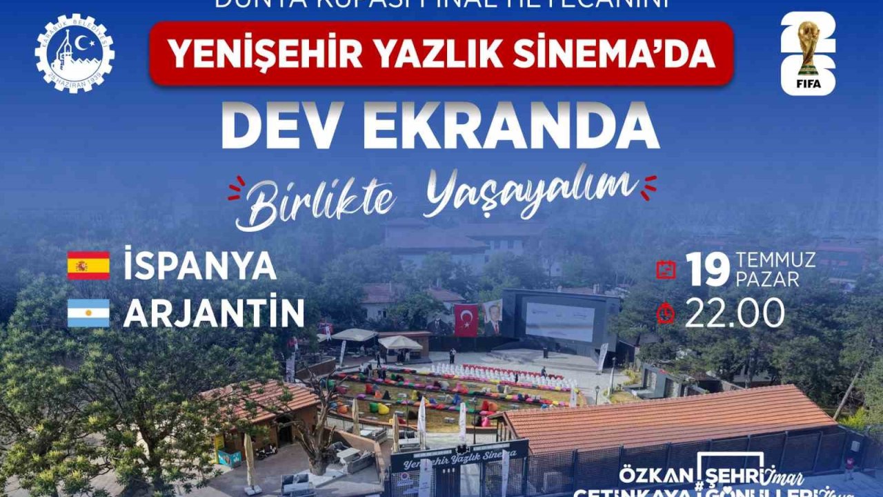 Karabük’te dünya kupası finali dev ekranda izlenecek