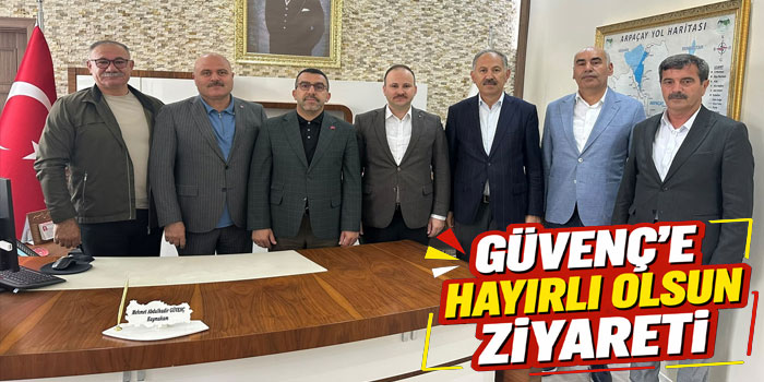 AK Parti Kars Milletvekili Adem Çalkın’dan Arpaçay Kaymakamı Güvenç’e Hayırlı Olsun Ziyareti