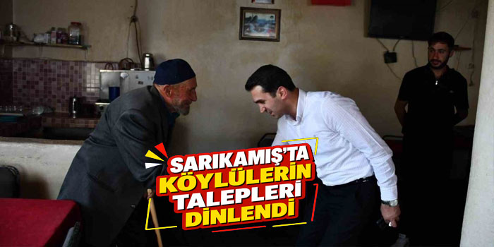 AK Parti Sarıkamış teşkilatı köylerde vatandaşlarla buluştu