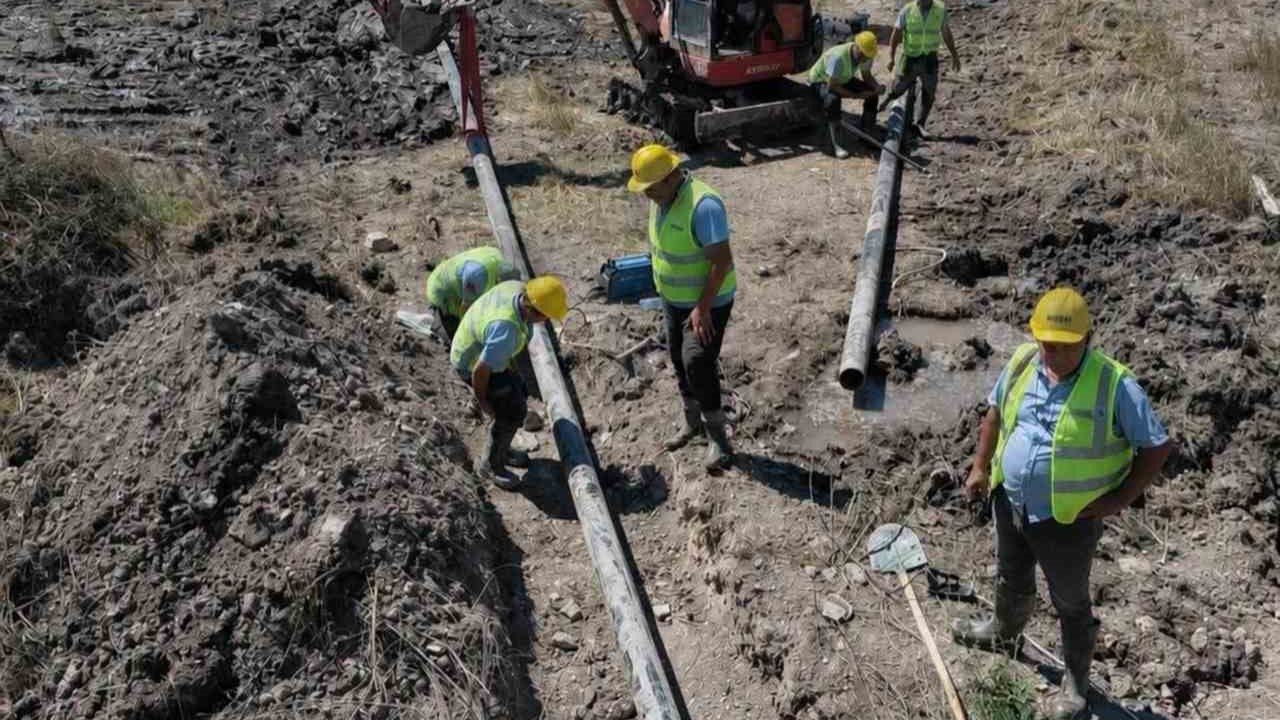 Milas Dörttepe’de içme suyu terfi hattı yenilendi