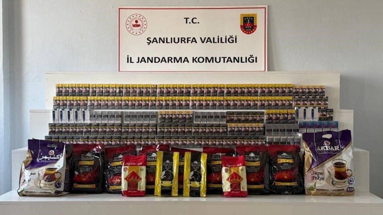 Şanlıurfa’da gümrük kaçağı ürünler ele geçirildi