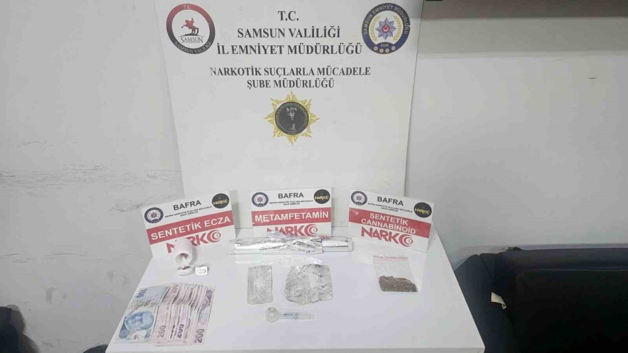 Bafra’da uyuşturucu operasyonu: 2 gözaltı