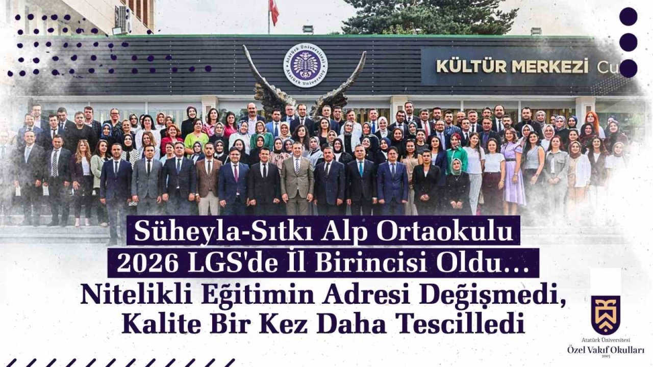 Süheyla-Sıtkı Alp Ortaokulu 2026 LGS’de il birincisi oldu