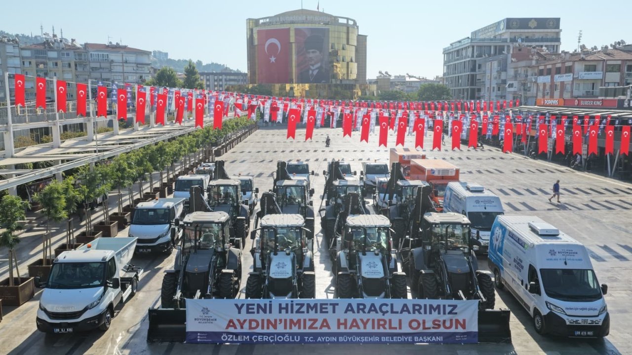 Aydın Büyükşehir Belediyesi filosuna 22 yeni araç takviyesi