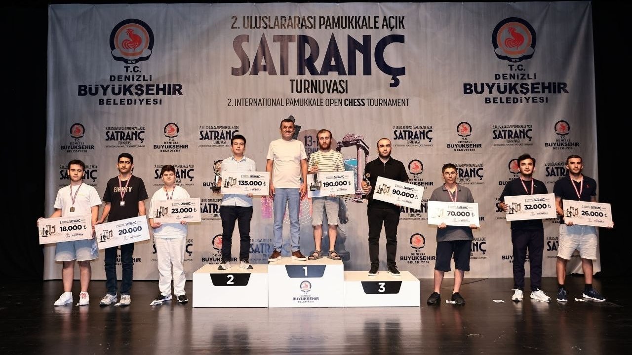 2. Uluslararası Pamukkale Açık Satranç Turnuvası şampiyonlarını buldu