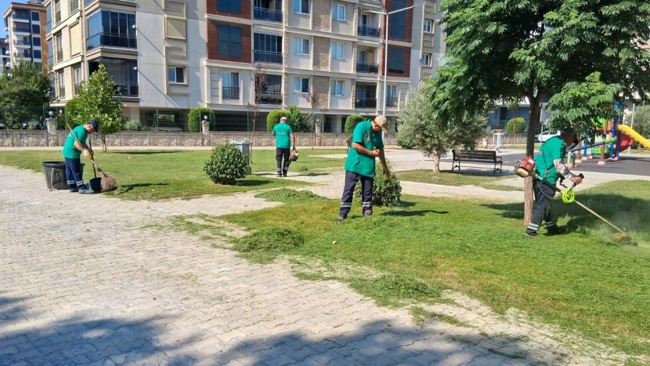 Efeler’de parklar ve yeşil alanlar bakımdan geçiriliyor