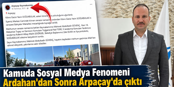 Kamuda Sosyal Medya Fenomeni Ardahan'dan Sonra Arpaçay'da Çıktı