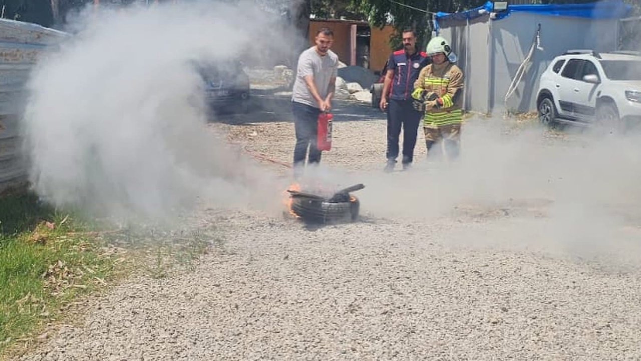 Hatay Arkeoloji Müzesi’nde yangın eğitimi ve tatbikatı gerçekleştirildi