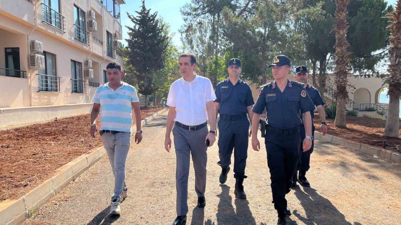 Kaymakam Topsakaloğlu, Tekeli Jandarma Sosyal Tesisleri inşaatını inceledi