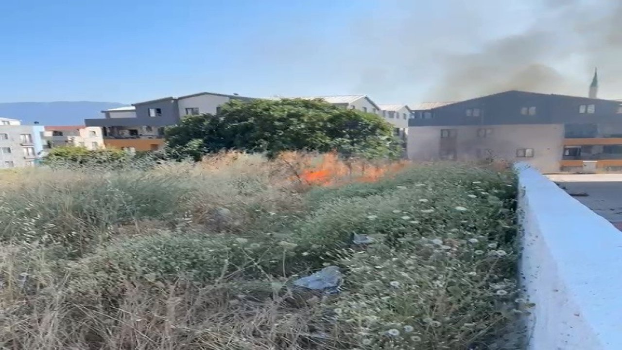 Bursa’da otluk alanda çıkan yangın söndürüldü