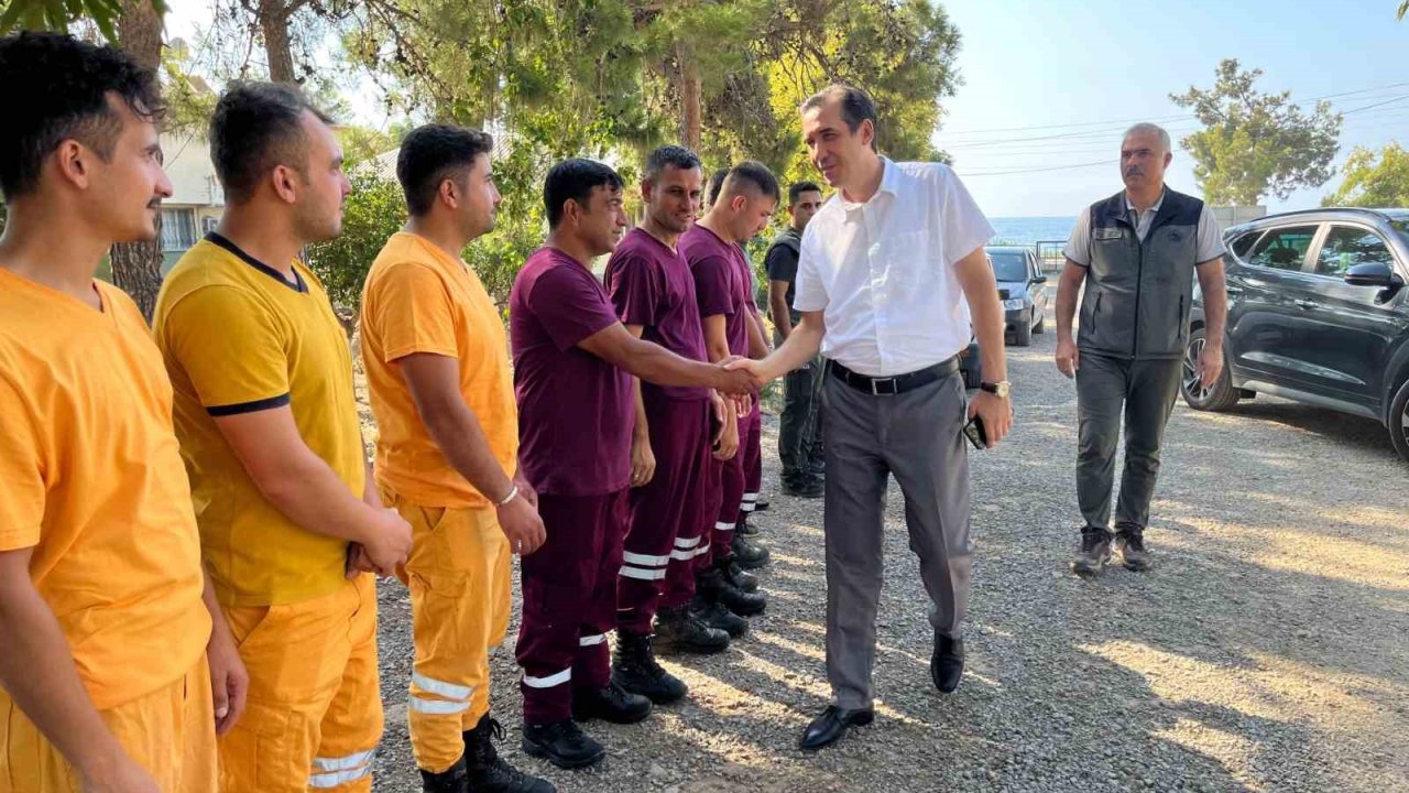 Kaymakam Topsakaloğlu, ilk müdahale ekibinde incelemelerde bulundu