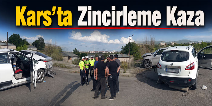 Kars’ta Zincirleme Kaza: 8 Yaralı