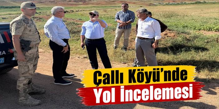 Çallı Köyü’nde Yol Çalışmaları İçin Saha İncelemesi