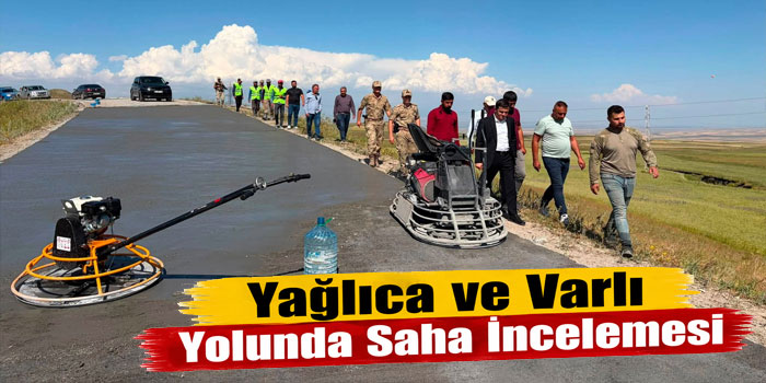 Digor’da Beton Yol Çalışmaları İncelendi