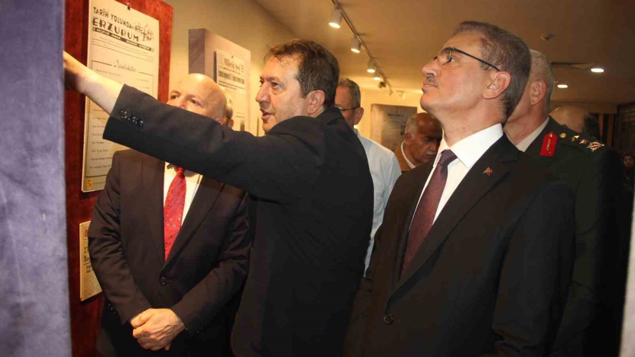Erzurum Kongresi’nin 107’nci yılında yerel basın sergisi açıldı