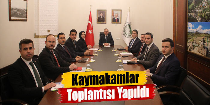 Kars’ta Kaymakamlar Toplantısı Gerçekleştirildi